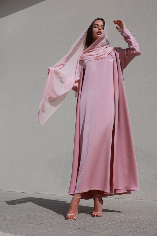 Bousaada Abaya Set - Bright Pink